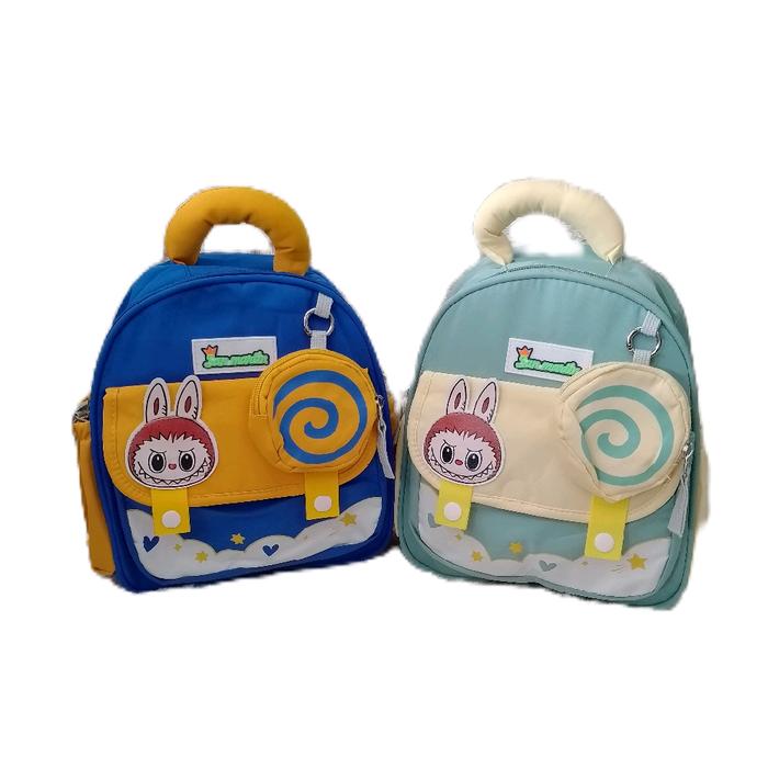 Pelangiswainss - Tas Ransel Anak Labubu - Tas Labubu Viral - Backpack Anak Paud TK San Martin Import
