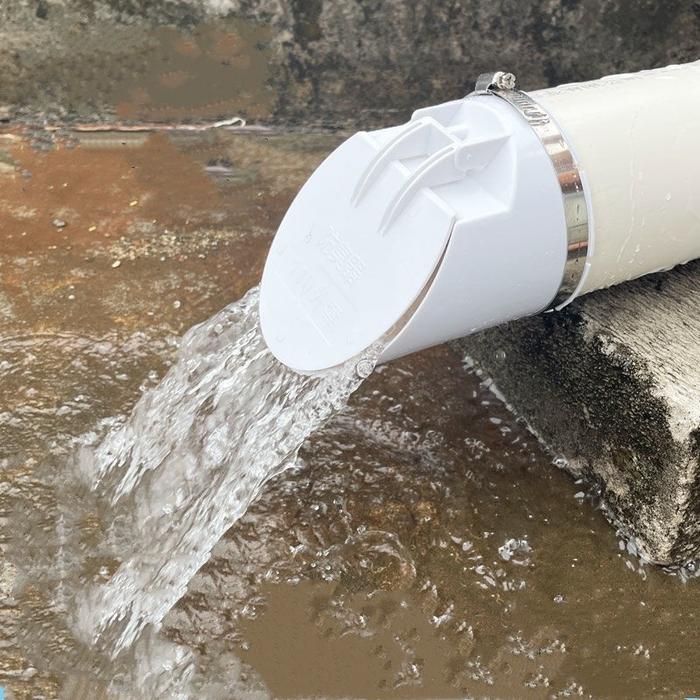 Backflow Valve PVC 2/3/4 Inch Anti Tikus & Serangga Penutup Saluran Air Got dengan Ferrule Stainless