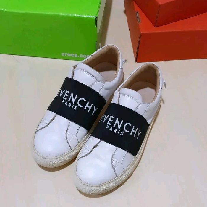 Givenchy City Sport White Leather Slip On Shoes Original