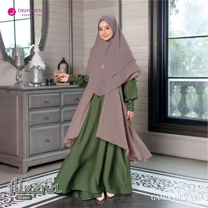 LIMITED EDITION Rauna Pride - Baju Keluarga Rauna - Sarimbit Aleena - Green - Rauna Collection - Set
