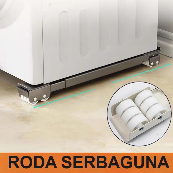 Roda Lemari Portable / Tatakan Kulkas / Kaki Kulkas / Tatakan Mesin Cuci