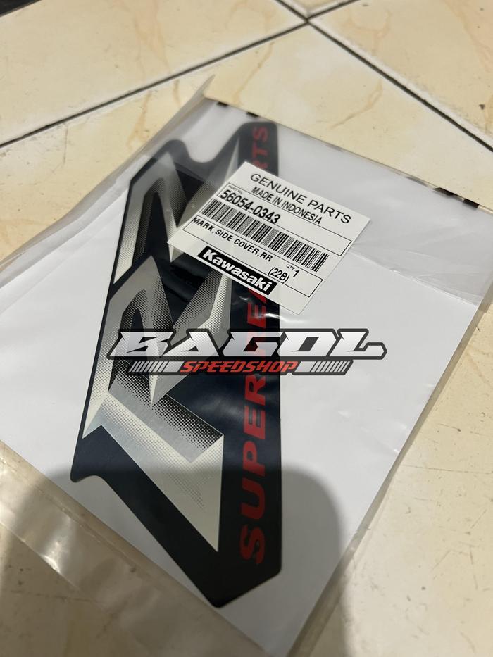 Stiker Striping Body Belakang Biru Navy Ninja Rr Old Ori [NTS]