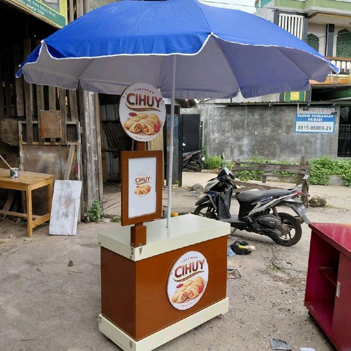 gerobak jeruk peras booth minuman es buah