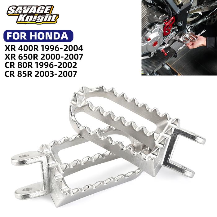 XR400 XR650 Front Footrest Foot Peg For HONDA XR400R XR650R CR80R