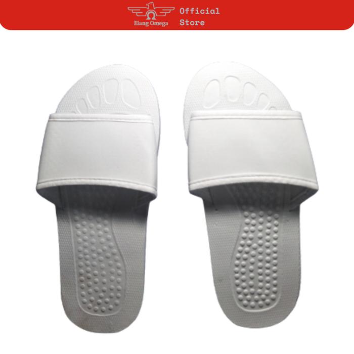 [10 pcs] sandal hotel / sandal rumahan / sandal spon 6mm putih + plastik opp