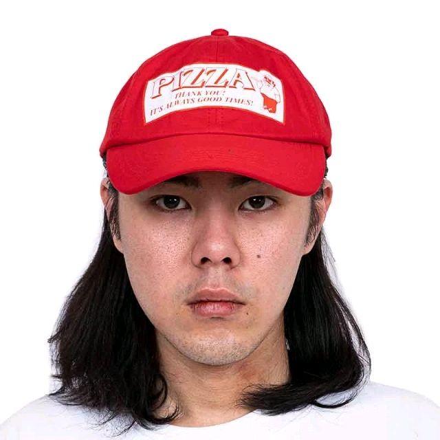 LEAF Pizza Cutter Red Dad Cap Topi