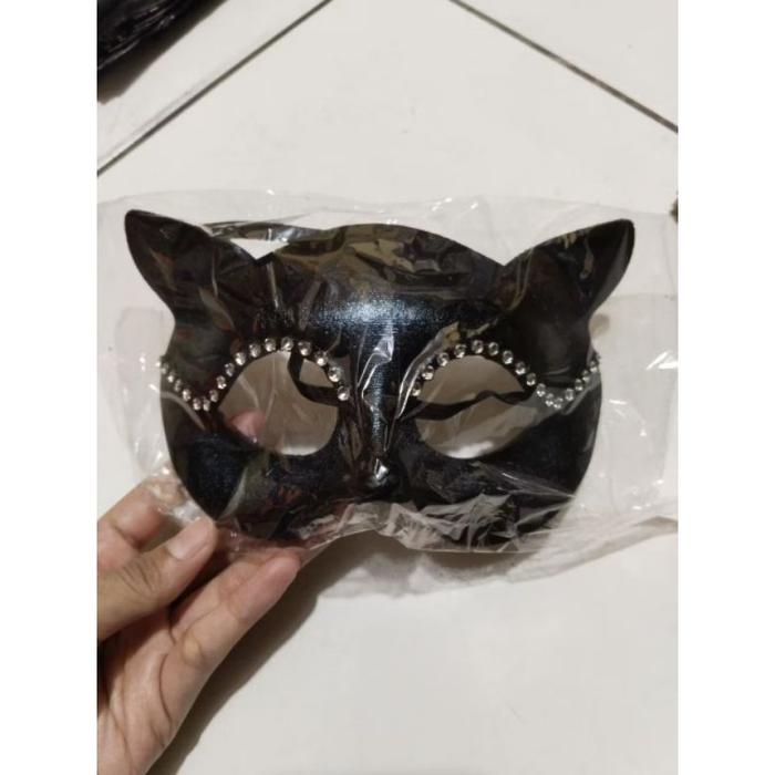 Topeng Pesta Halloween Kucing Cat Woman Halloween Mask Terlaris