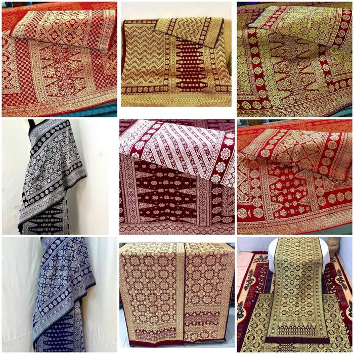 Songket permata berlian gebeng premium halusan