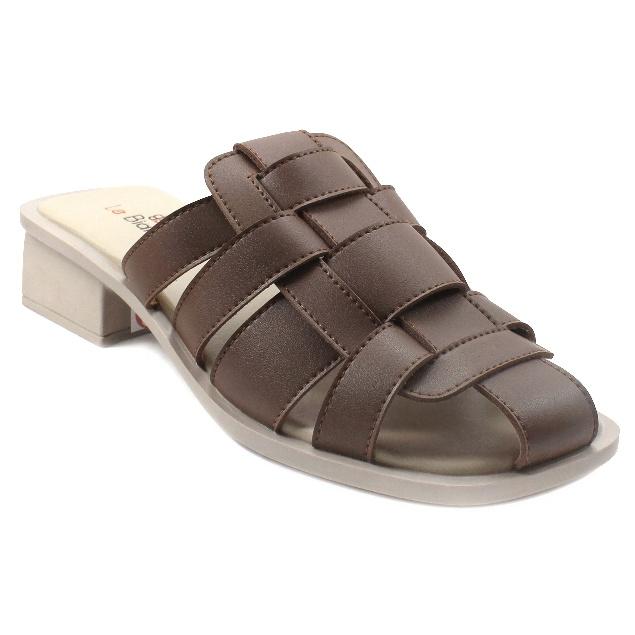new le bianca yeppo nomu tp 12-01 sendal wanita mules coklat shoes hitam selop putih terbaik