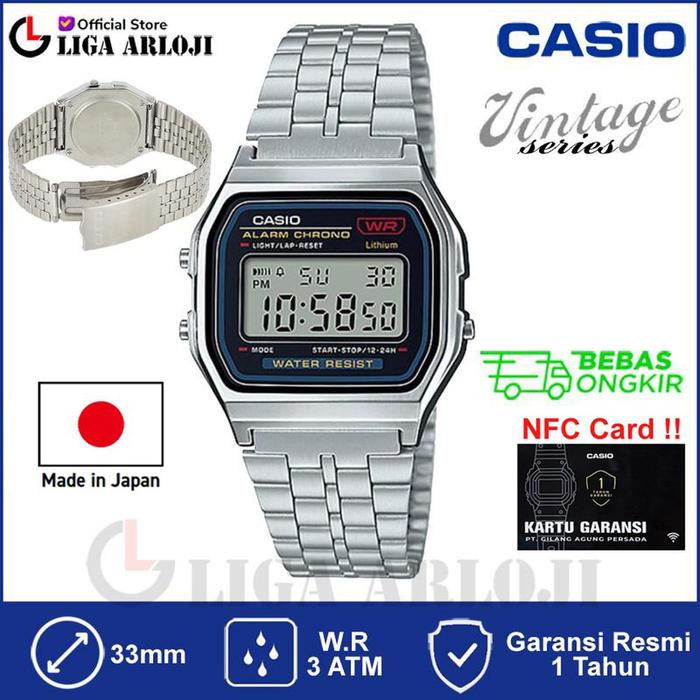 CASIO A159W-N1DF - Jam Tangan Digitec Classic Unisex Pria Wanita A159W Vintage A159W-N1