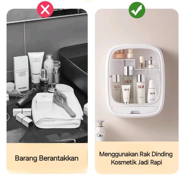 RK3812 Rak Kosmetik Gantung Rak Obat Lemari Skincare Lemari Obat Rak Kamar mandi Kotak Penyimpanan s