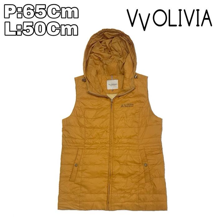V107 Vest Puffer Outdoor Casual Hooded VV Olivia  Rompi Winter Tebal Musim Dingin Hiking Gunung