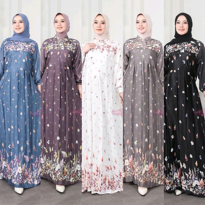 ROSY DRESS MOTIF BY ZAHIN / GAMIS PREMIUM TERBARU / ZAHIN / LEBARAN 2025
