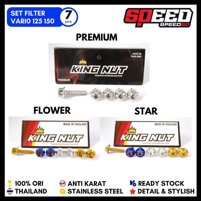 Sale Set Baut Filter Honda Vario 125 Vario 150 Probolt Stainless King Nut