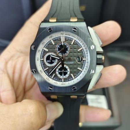BLACKWINGSAP NOVELTY SWISS AUTOMATIC STELL STRAP CHRONO AKTIF ULTRA SOFT RUBBER STRAP 44MM JAM TANGA