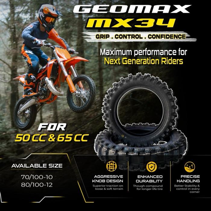 Ban Luar DUNLOP GEOMAX MX34 65cc & 50cc ktm husq