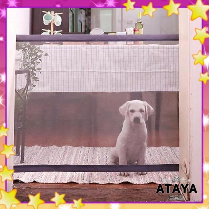 Magic gate Pagar pembatas penghalang binatang kucing anjing skat model jaring
