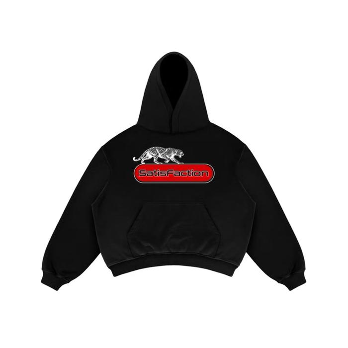Satisfaction Hoodie Boxy 375GSM Cartal Black