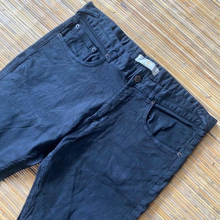 Zara Man Celana Panjang Denim Jeans Pants Hitam Black Second