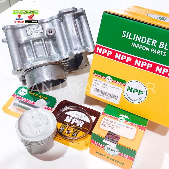 NPP BORING KIT BLOK SEHER SET PISTON VIXION 3C1 1PA VIXION NEW NVA NVL CYLINDER BLOCK ASSY YAMAHA VI