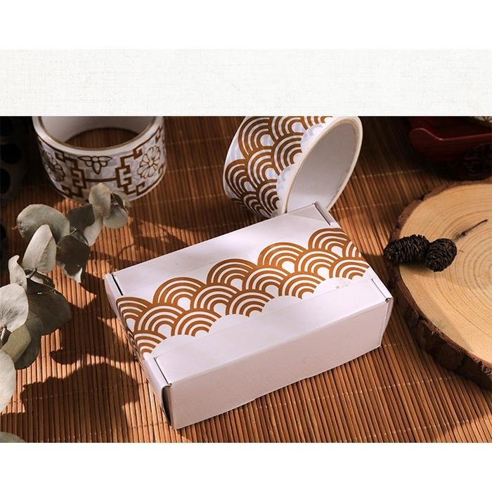 1 Roll Washi Tape Gaya China Kuno Serbaguna Scrapbook Journal Gift Premium Tape Sticker