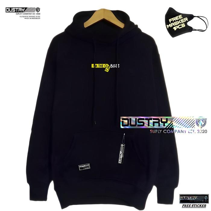 Jaket Pria Distro Terbaru IM THE BOSS Sweater Hoodie Cowok Keren Hodie Switer Pria Original Lokal Br