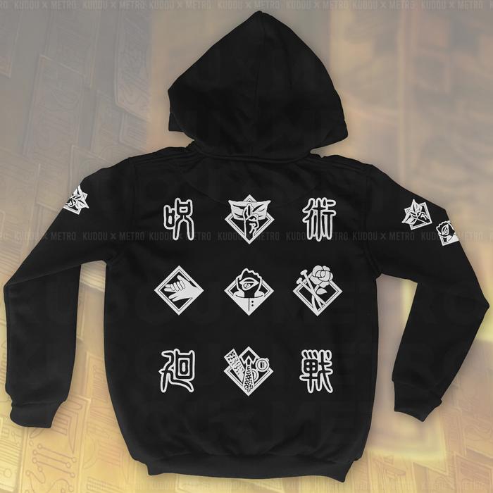 Jaket Jujutsu Kaisen Logo Black Anime Manga Jujutsu Kaisen