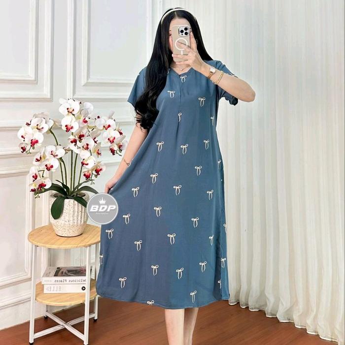 Daster Rayon Wanita Terbaru 2025 | Daster Rayon Wanita Kekinian | Daster Rayon Viral Wanita Ibu Meny