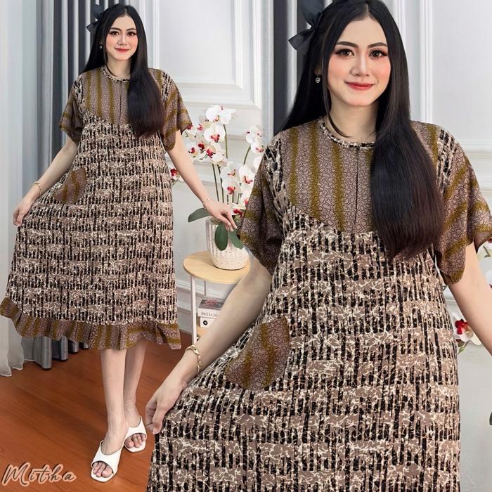 Daster Dara Mitha Jumbo Ld 120 Rayon Premium Kekinian Bumil Busui Friendly