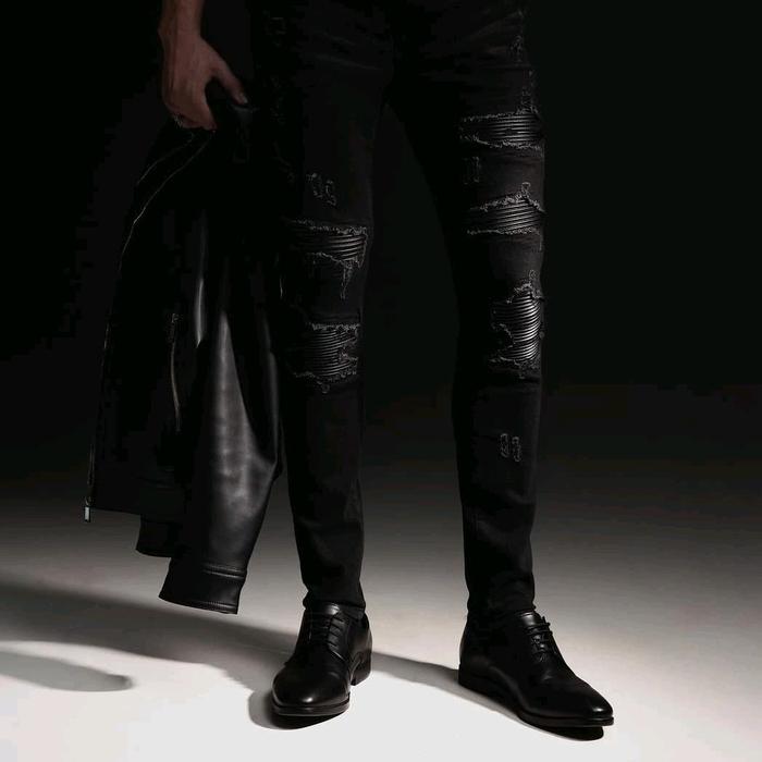 (ORIGINAL) UPRISE Black Azul Diamond Mansour Triple Torn Cobra Black Panther Denim Red DevilJeans Sk