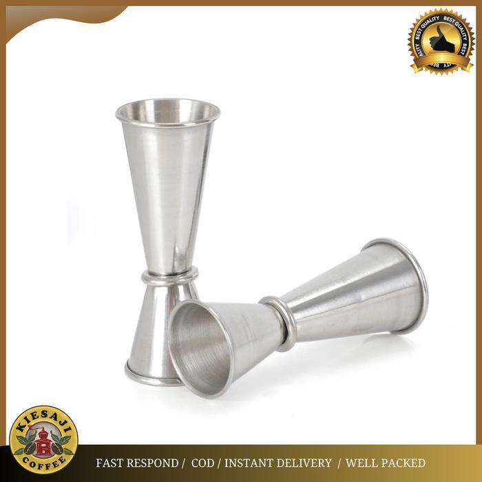 Gelas Ukur Jigger Bartender Measurement Cup Double Shot 30ml / 50ml cc