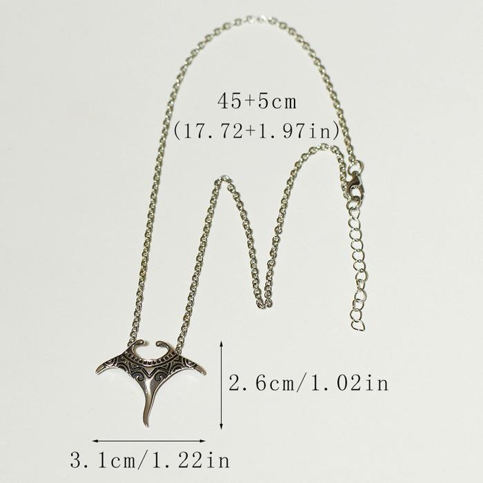 1 / set of sea creatures elephant nose manta fish necklace women fashion personality accessories