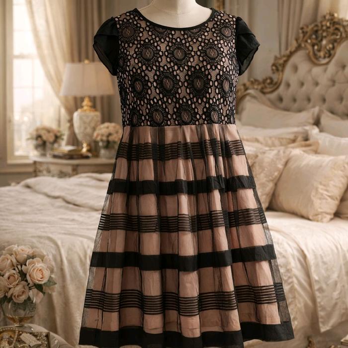 dress bunga flower floral vintage mewah premium elegant korea top atasan wanita blouse rok skirt fla