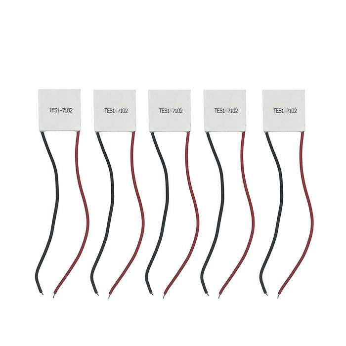 5Pcs 8.4V 2A 3A Semiconductor Refrigeration Peltier Cooler Cooling Plate Tes1-7102 Tes1-7103 For Pho