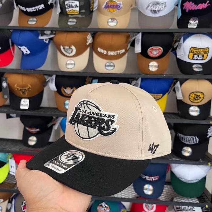 Topi Baseball Lakers Import Pria Wanita Dewasa Real Pict - Hitam premium original