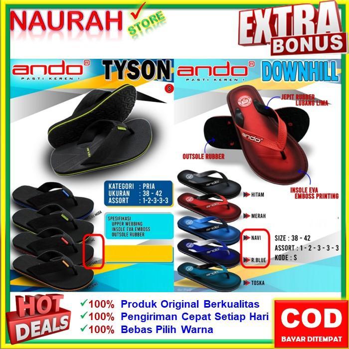 New Arrival SENDAL JEPIT ANDO DOWNHILL TYSON SANDAL JEPIT PRIA ORIGINAL KUALITAS IMPORT NYAMAN TREND