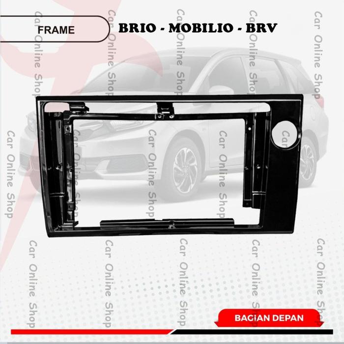 Frame Head Unit 9 Inch Honda Brio Mobilio Dan Brv Mobil Double Din