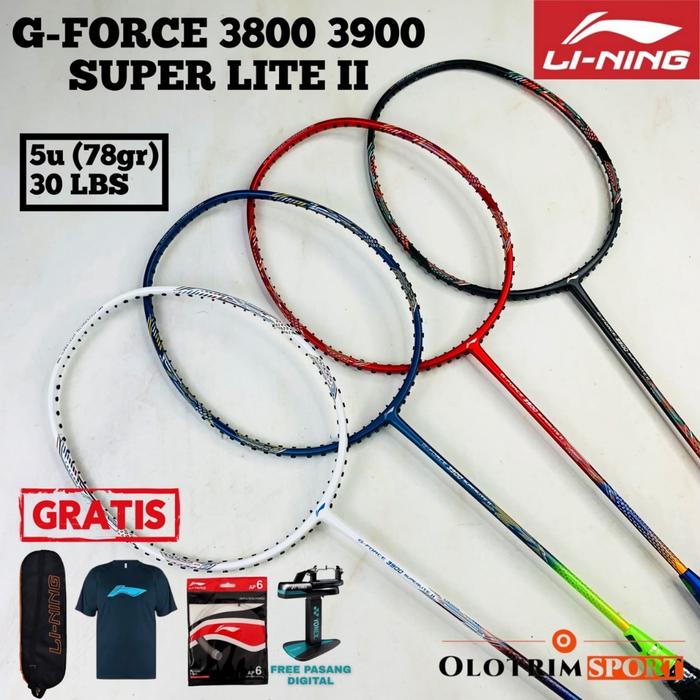 Raket Badminton Lining Gforce Super Lite 3500  3600  3700 3800 3900 II 2 G Force Original