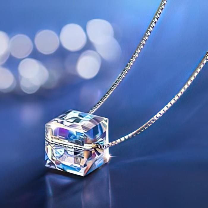 Kalung Kristal Kalung Gula Batu Kalung Tulang Selangka Perhiasan halus Hadiah Liburan