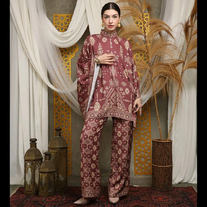 Setelan Celana Teracota | Setelan Celana Merah Bata | Kebaya Teracota | Tunik Teracota | Setcel Keba
