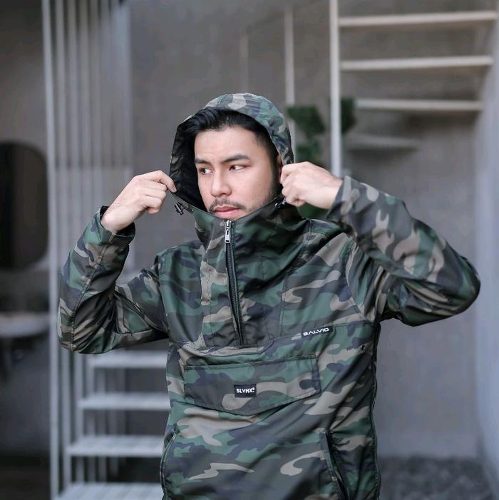 salvio hexia jaket nappa camo jaket cagaule pria army parasut loreng