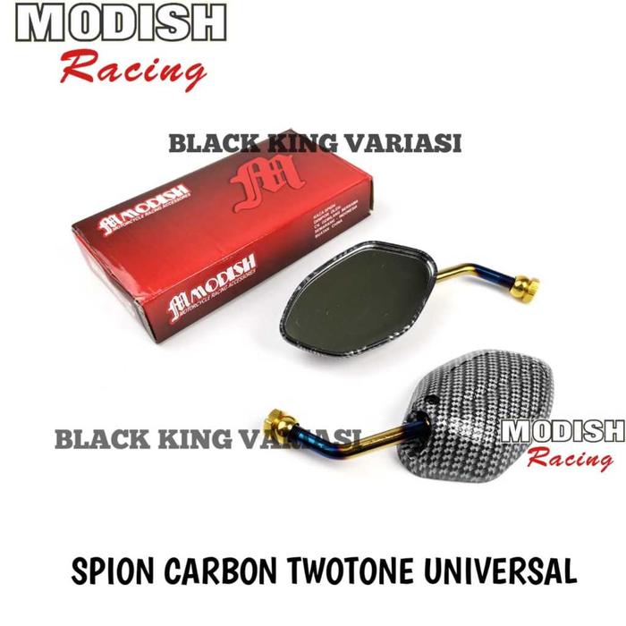 Spion Carbon Twotone Universal Kaca Sepion Karbon CNC Spion Beat Mini Carbon Spion Beat Mini Carbon
