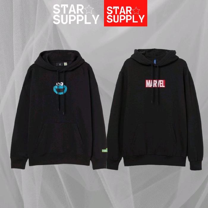HOODIE HM ELMO BLACK/MARVEL BLACK UNISEX