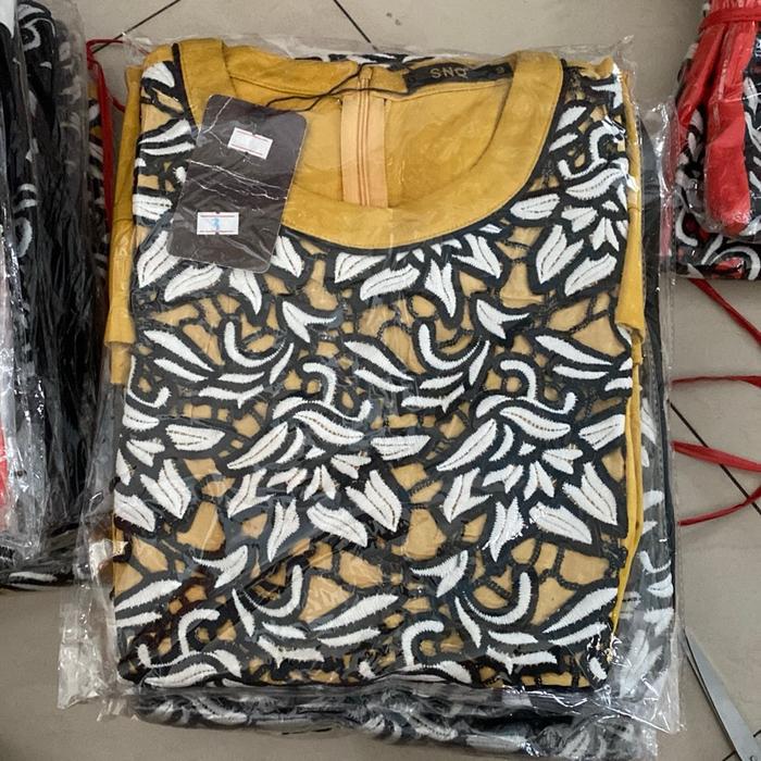 Tunik SNQ 128-661 Mode Bordir Sampai Bawah dengan Desain Elegan dan Menawan