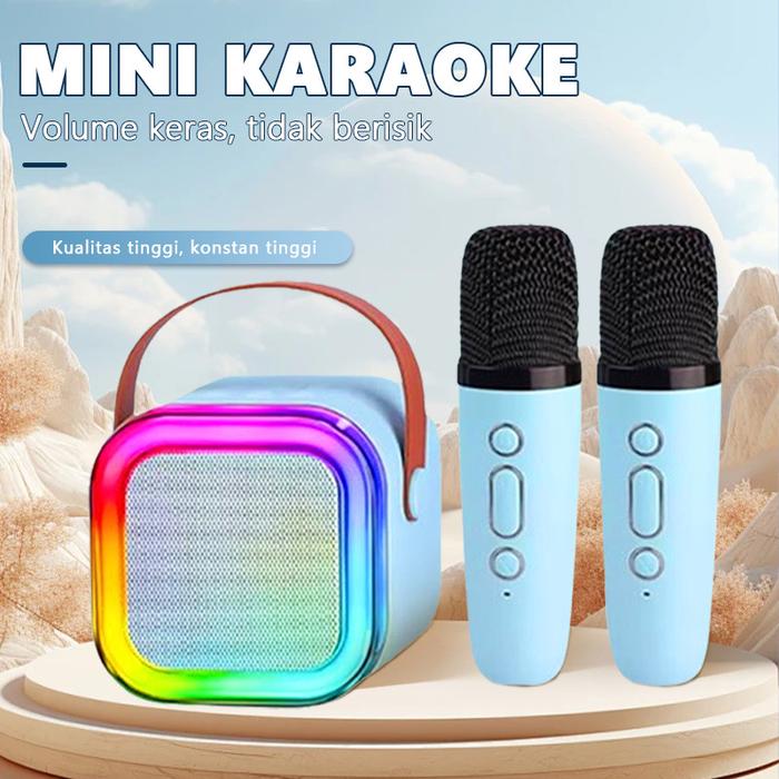 Lespeker Bluetooth 5.3 Mini Speaker Karaoke Portable with 2 MIC Bluetooth Full Bass Wireless Loudspe