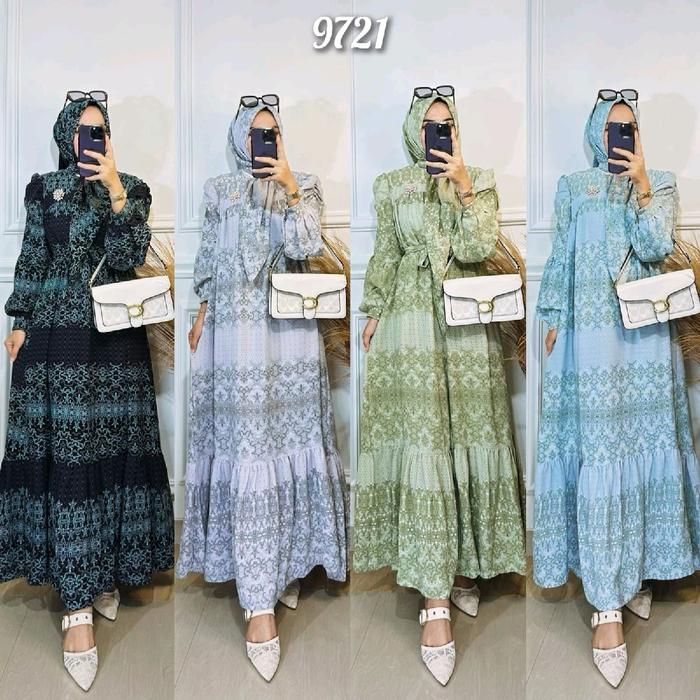 Gamis set imfort  bahan Airflow Aleva