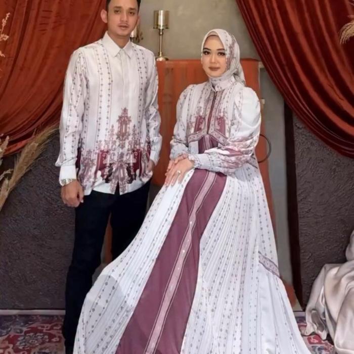 Gamis set syari koko brand aurakay set syari brand aurakay koko set couple