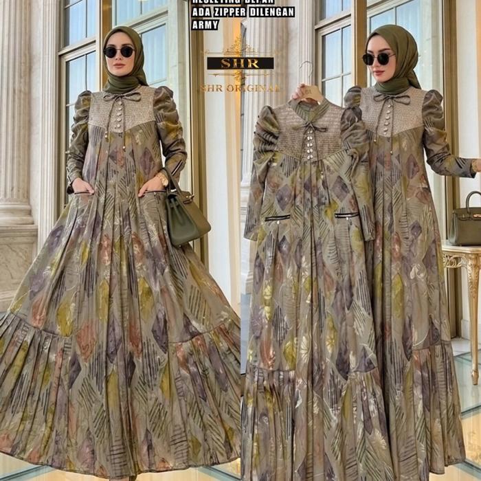 BAJU SHR Original - Gaun Elegan dengan Desain Unik dan Warna Menarik untuk Tampilan yang Menawan Mus