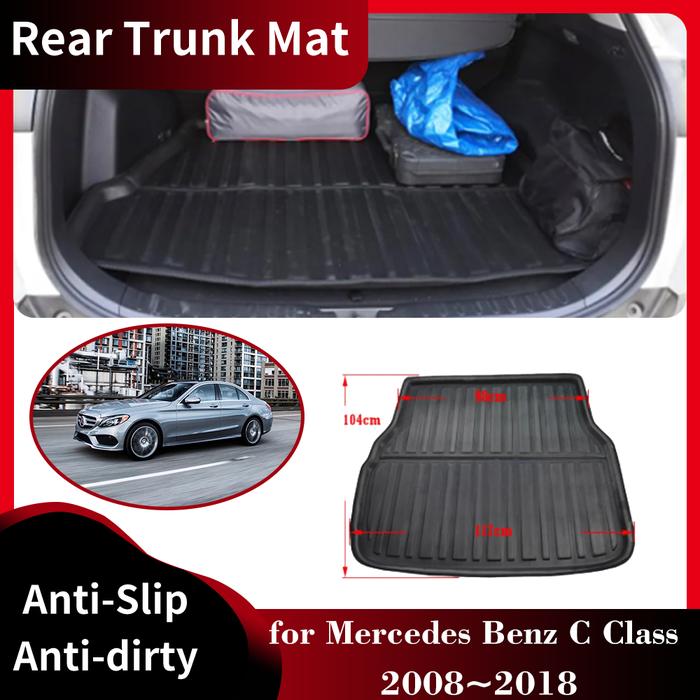 Rear Trunk Mat for Mercedes Benz C Class W204 W205 S205 S204 350