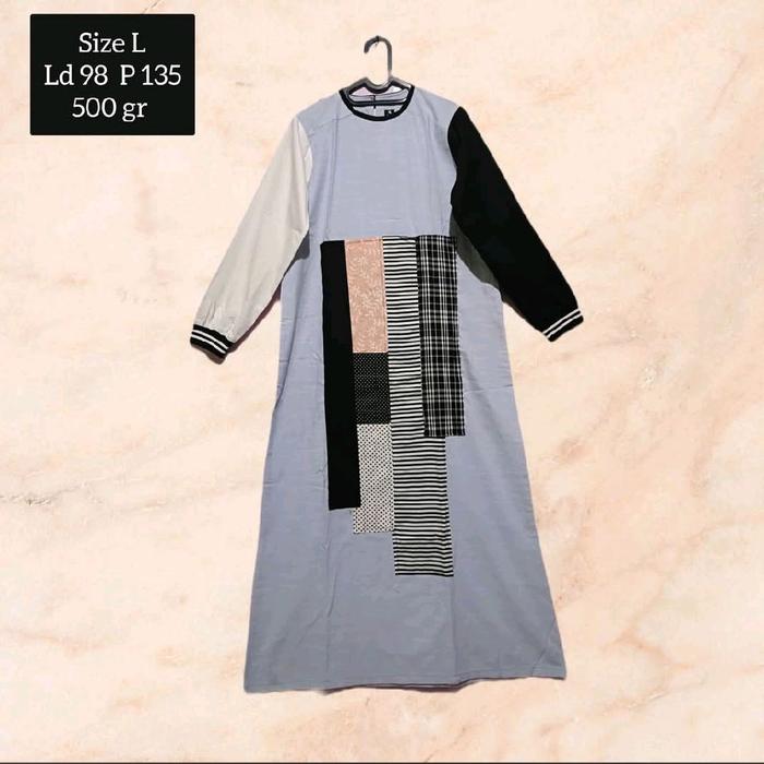 Atalla gamis katun multicolour size L
